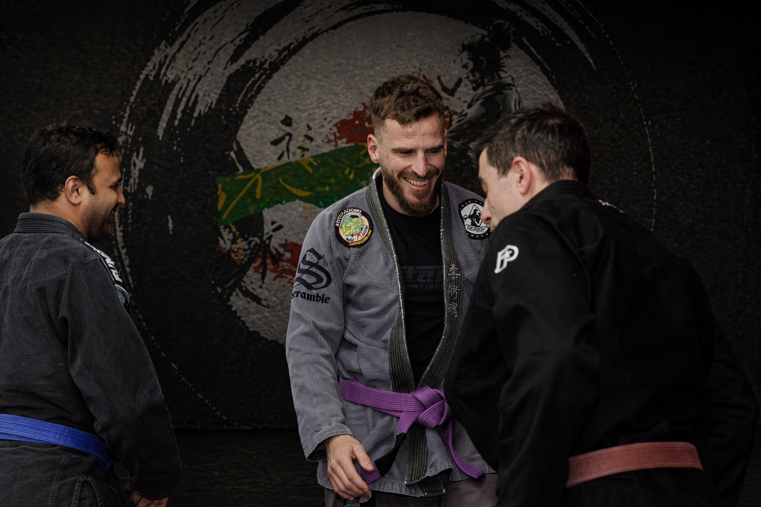 BJJ training: controlled takedown drill